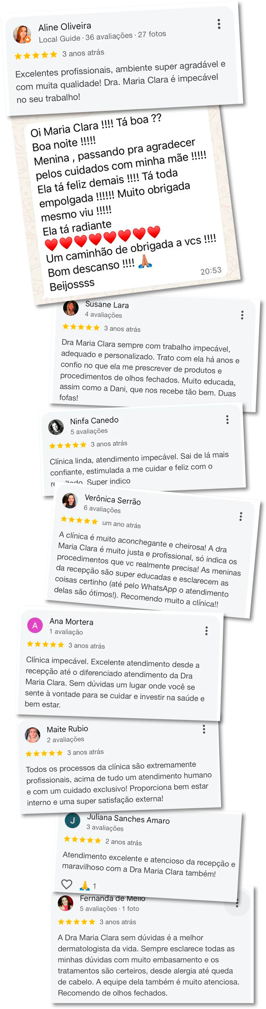 Depoimentos de pacientes da Jornada Capilar Feminina Grand Vie